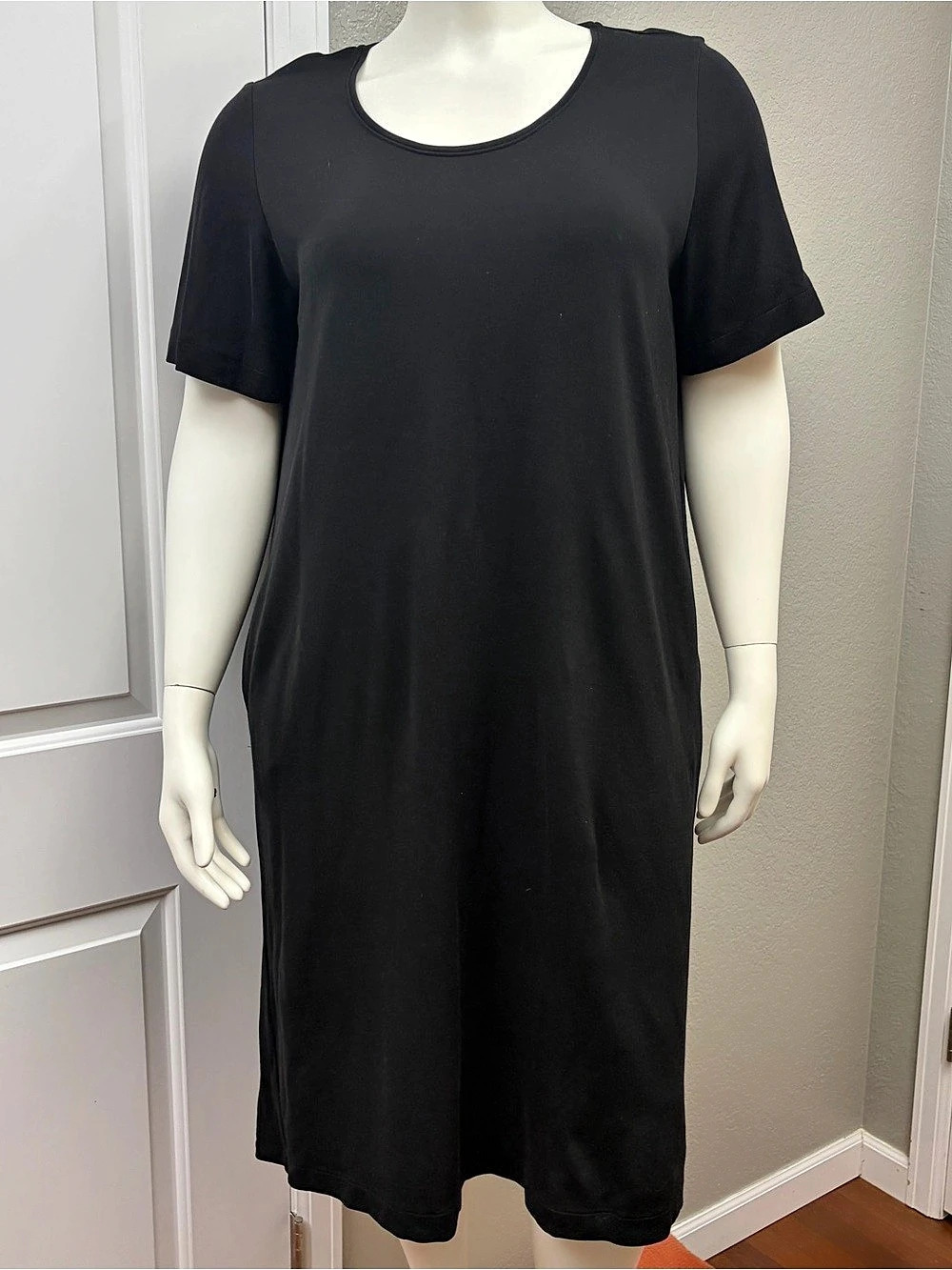 Marina Rinaldi Women's Black Dress Size XL Like New